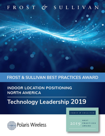 Polaris Wireless named Frost & Sullivan Best Practices Award Winner for Indoor Location Positioning
